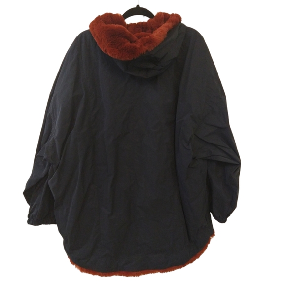 Free People Navy Wine Break the Ice Jacket. Large. FLAW - Picture 2 of 8